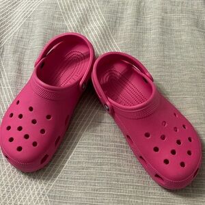 Hot pink CROCS